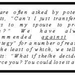 Spousal Transfers: We Told You So