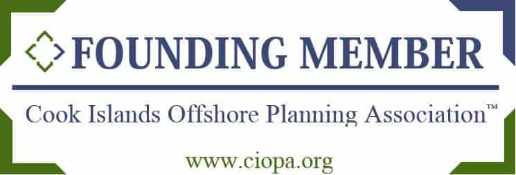 Shows brand logo of Cook Islands Offshore Planning Association